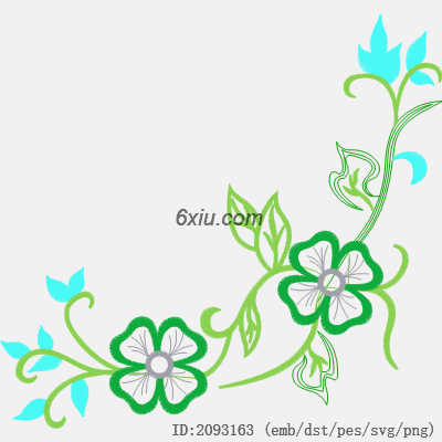 svg矢量绣花图下载