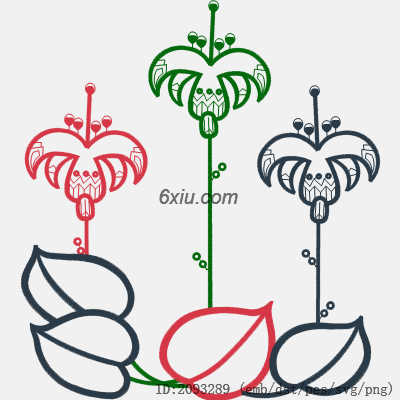 svg矢量绣花图下载