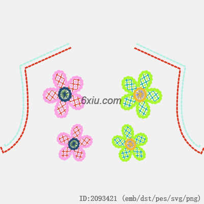 svg矢量绣花图下载