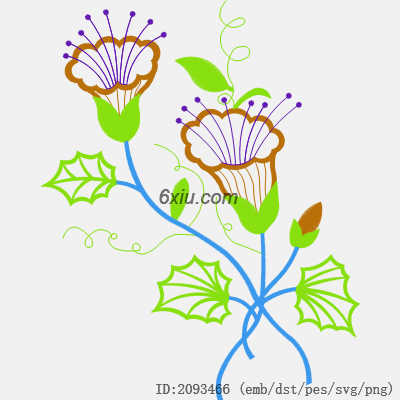 svg矢量绣花图下载