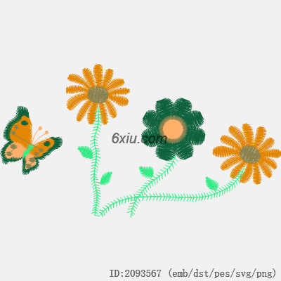 svg矢量绣花图下载
