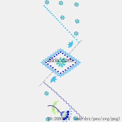 svg矢量绣花图下载