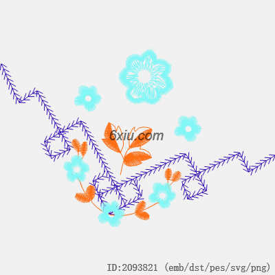 svg矢量绣花图下载