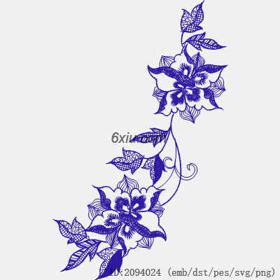 svg矢量绣花图下载