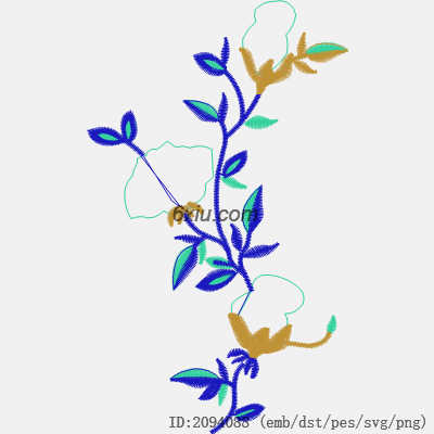 svg矢量绣花图下载