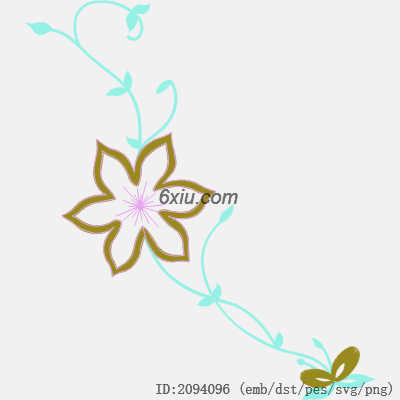 svg矢量绣花图下载