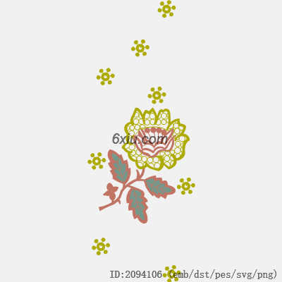 svg矢量绣花图下载