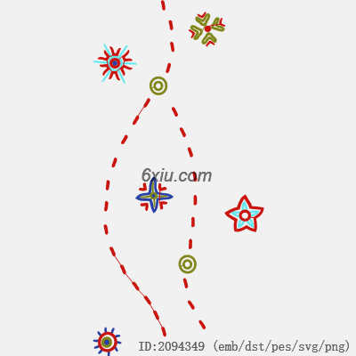 svg矢量绣花图下载