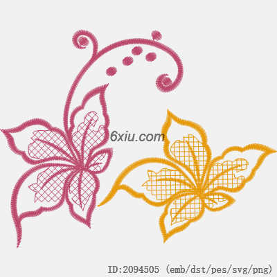 svg矢量绣花图下载