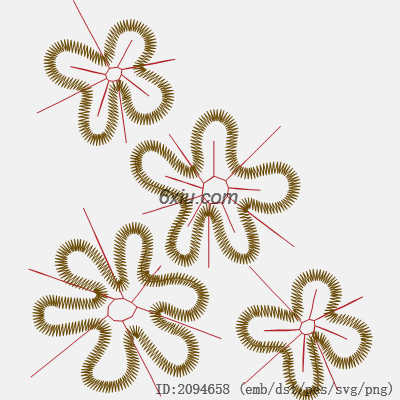 svg矢量绣花图下载