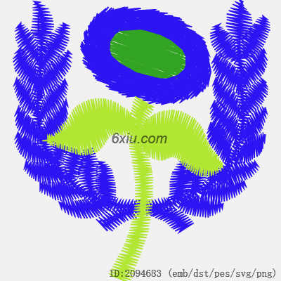 svg矢量绣花图下载