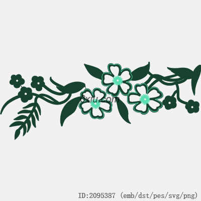 svg矢量绣花图下载