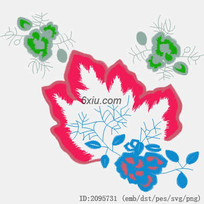 svg矢量绣花图下载