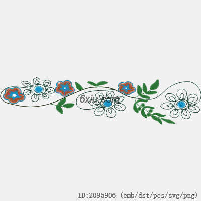 svg矢量绣花图下载