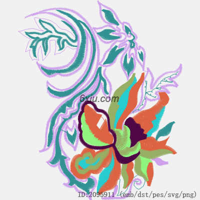 svg矢量绣花图下载