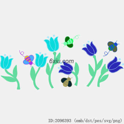 svg矢量绣花图下载
