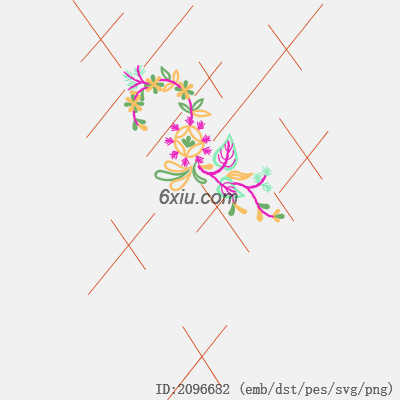 svg矢量绣花图下载
