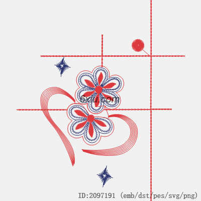 svg矢量绣花图下载