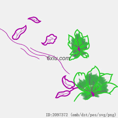 svg矢量绣花图下载