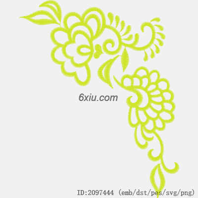 svg矢量绣花图下载