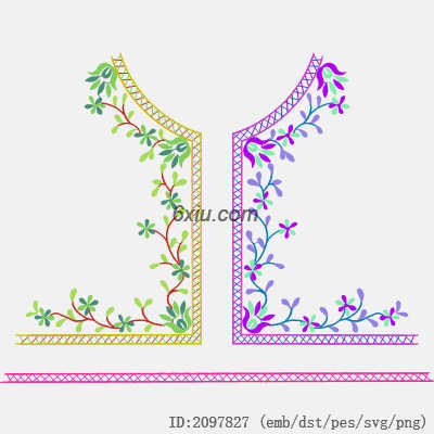 svg矢量绣花图下载