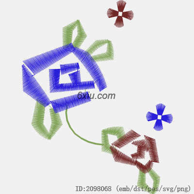 svg矢量绣花图下载