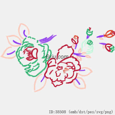 svg矢量绣花图下载