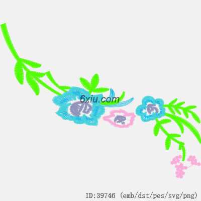 svg矢量绣花图下载