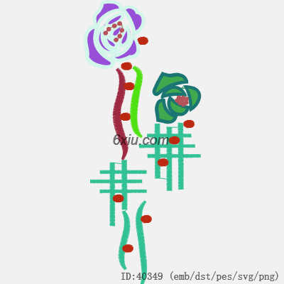 svg矢量绣花图下载