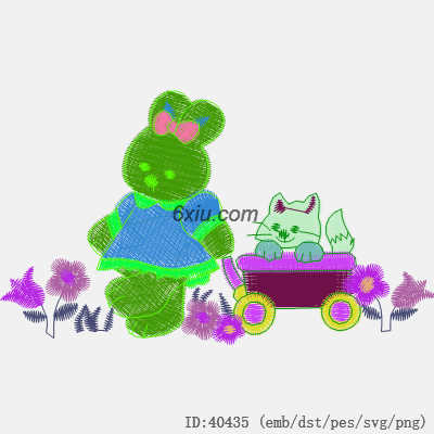 svg矢量绣花图下载