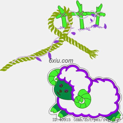 svg矢量绣花图下载