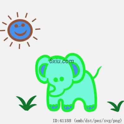 svg矢量绣花图下载