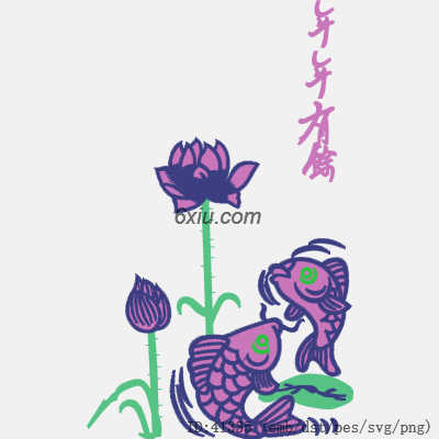 svg矢量绣花图下载
