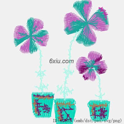 svg矢量绣花图下载