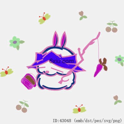 svg矢量绣花图下载