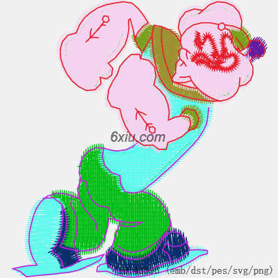 svg矢量绣花图下载