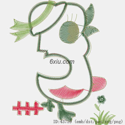 svg矢量绣花图下载