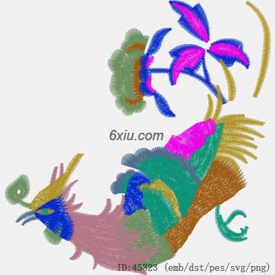svg矢量绣花图下载