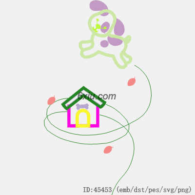 svg矢量绣花图下载