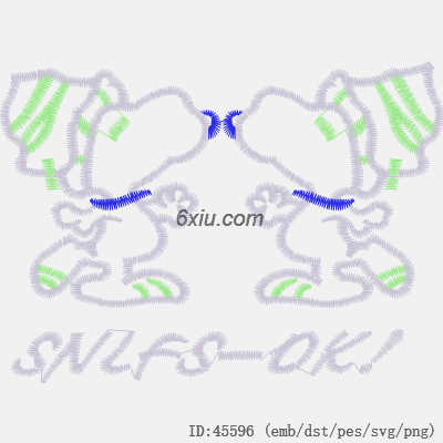svg矢量绣花图下载