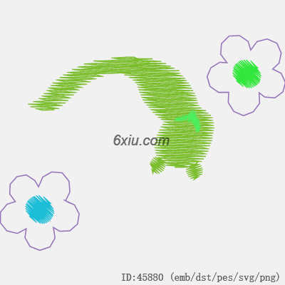 svg矢量绣花图下载