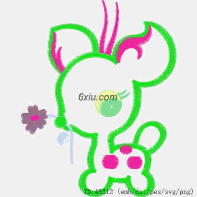 svg矢量绣花图下载