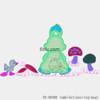 svg矢量绣花图下载