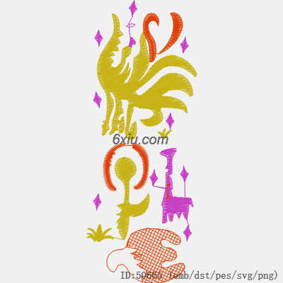 svg矢量绣花图下载