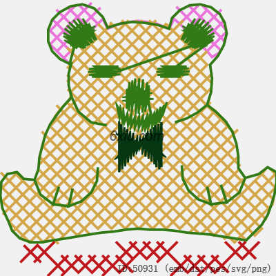 svg矢量绣花图下载