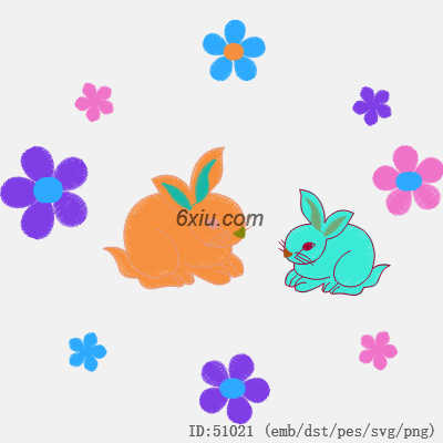 svg矢量绣花图下载