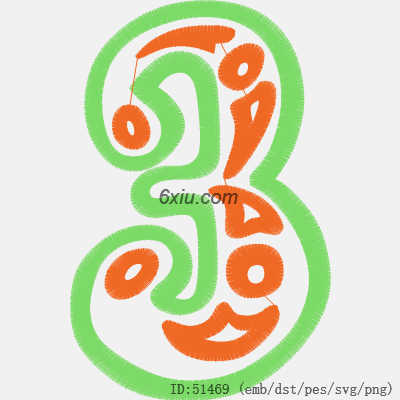 svg矢量绣花图下载
