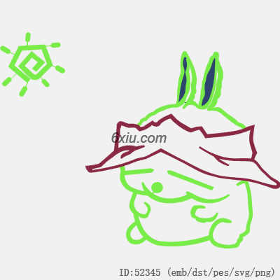 svg矢量绣花图下载