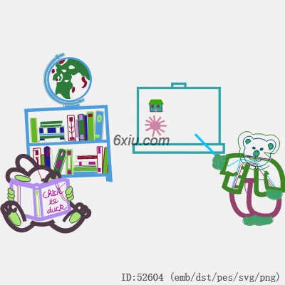 svg矢量绣花图下载