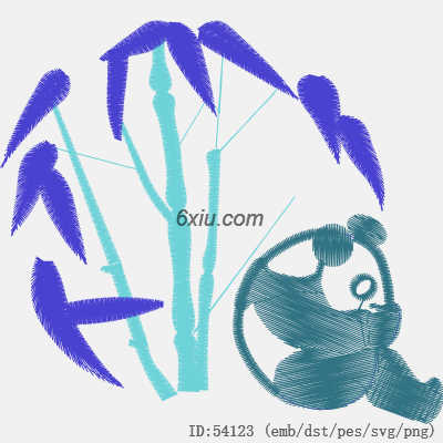 svg矢量绣花图下载